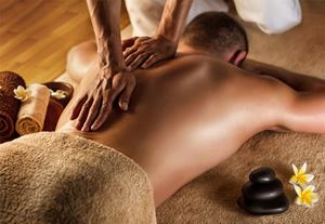 massage du dos homme